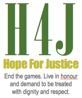 H4J-logo Demand: to ask for with proper authority; claim as a right
