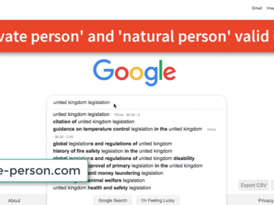 Is ‘private person’ and ‘natural person’ valid in UK?