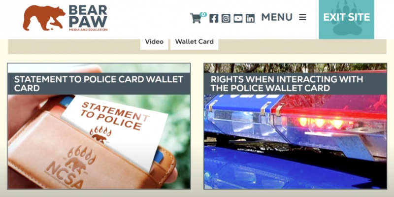 New downloadable ‘statement to police’ cards