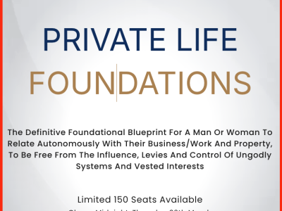 The Path to a Private Life Foundations – A Blueprint