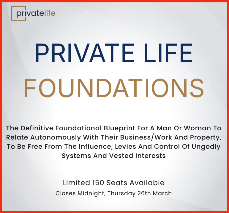 The Path to a Private Life Foundations – A Blueprint
